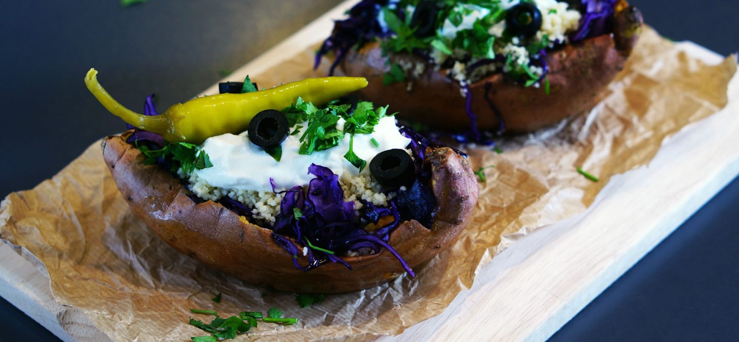 Kumpir – gefüllte Süßkartoffel