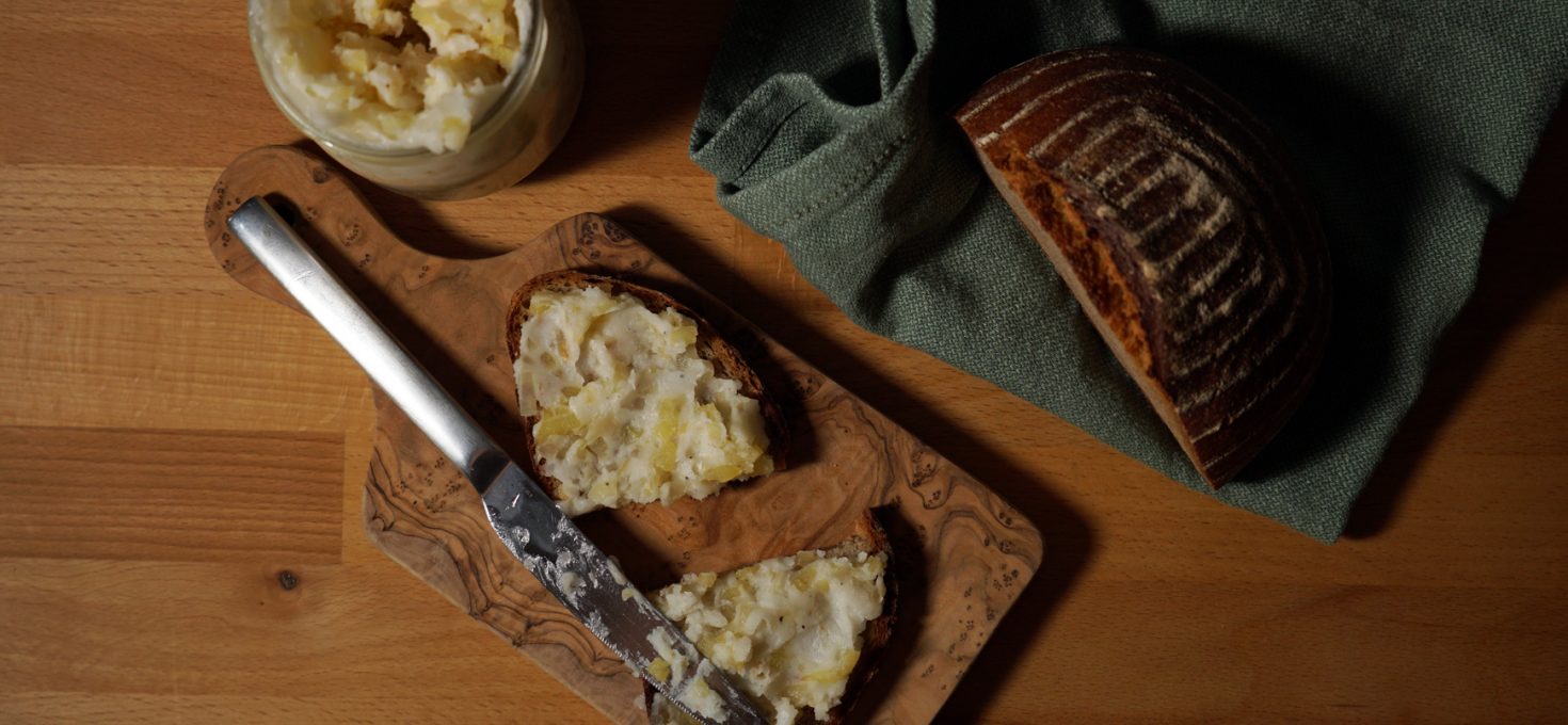 Veganes Zwiebel-Apfel-Schmalz